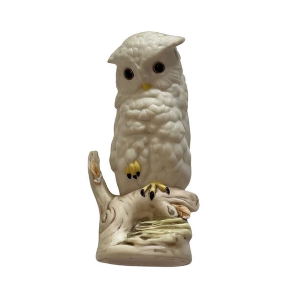 Vintage Cybis Porcelain Snowy Owl Figurine 1950s 4" Collectable Figurine Retro - Picture 1 of 6